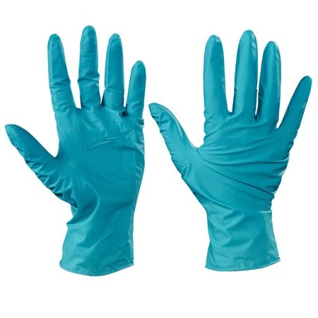 Bsc Preferred Disposable Gloves, 5 mil Palm, Nitrile, Powder-Free, L, 100 PK, Green BUY00441640